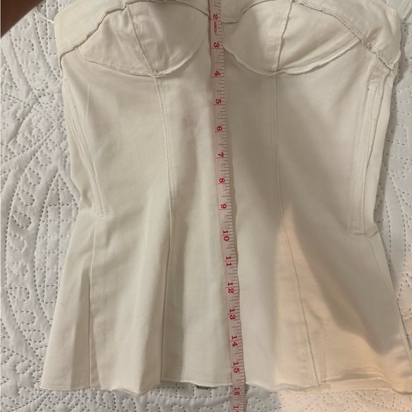 Dolce & Gabbana Cream Strapless Top - Picture 7 of 10